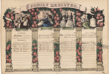 William F. Dame family register, Mss 487